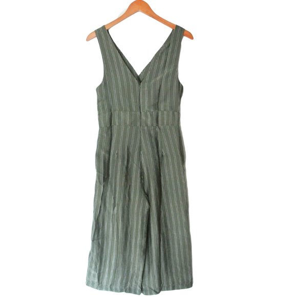 4SI3NNA Sonya Green Stripe Cutout Jumpsuit M - Picture 11 of 14